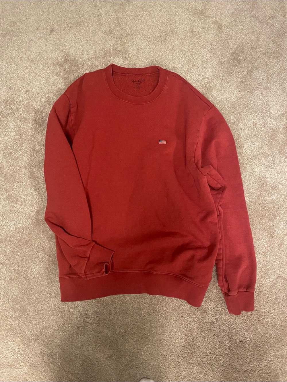 Brandy Melville (John Gault) Deep Red Crewneck Sweatshirt